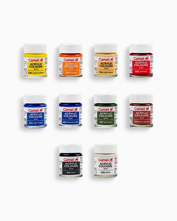 Camel  Acrylic  Colours 