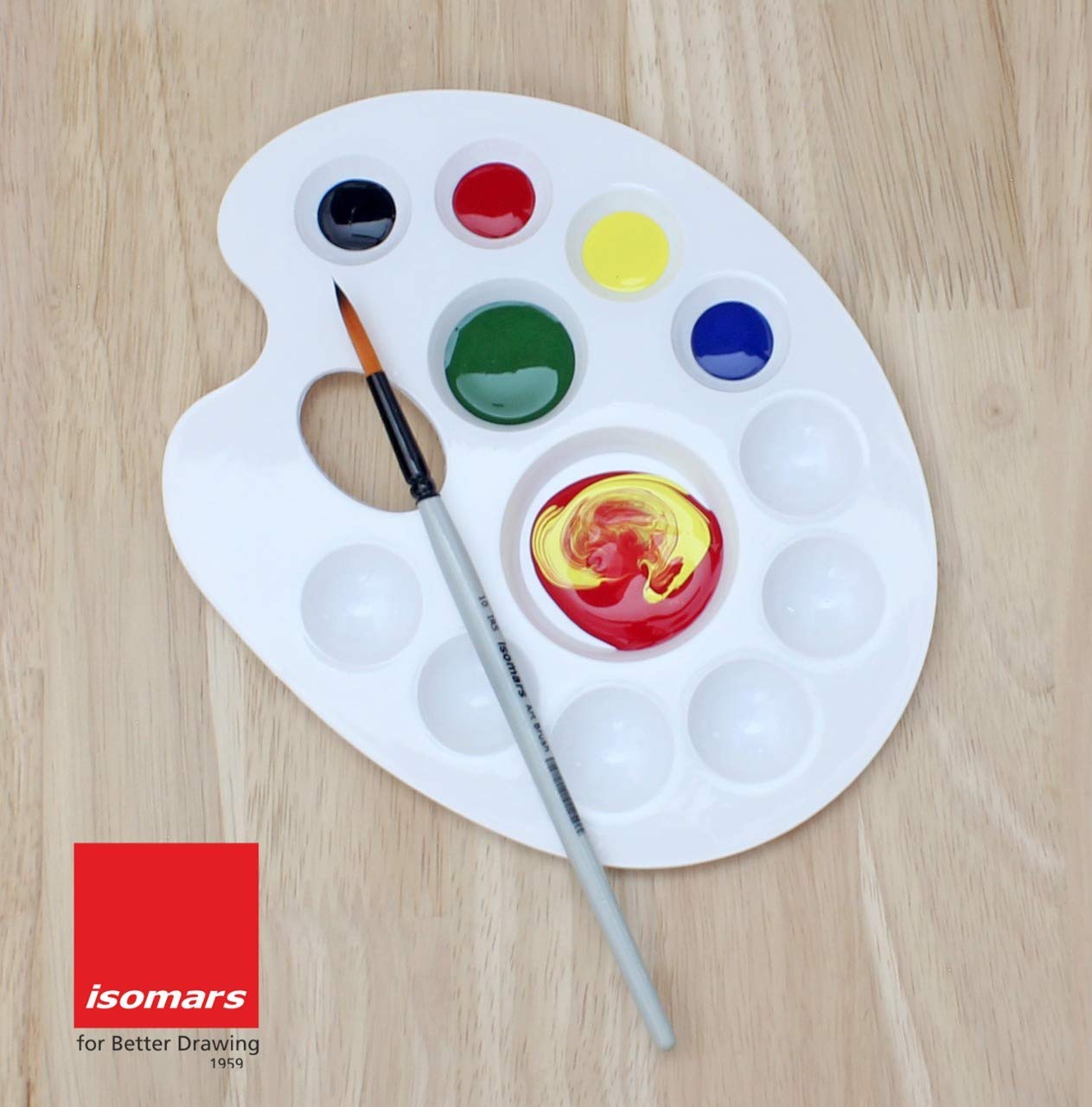COLOUR PALETTE - COLOUR MIXING DISH FOR ARTIST