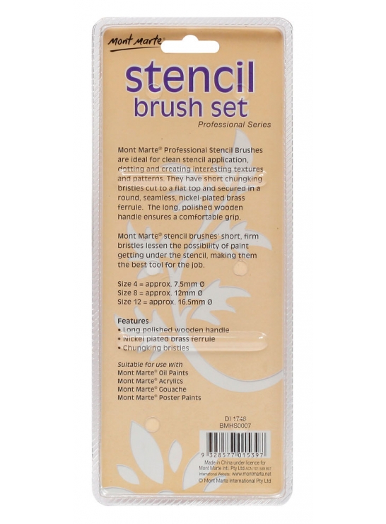 STENCIL BRUSH SET PROFESSIONAL SERIES