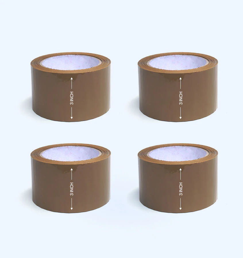 BROWN TAPE 3 INCH (PACK OF 4)