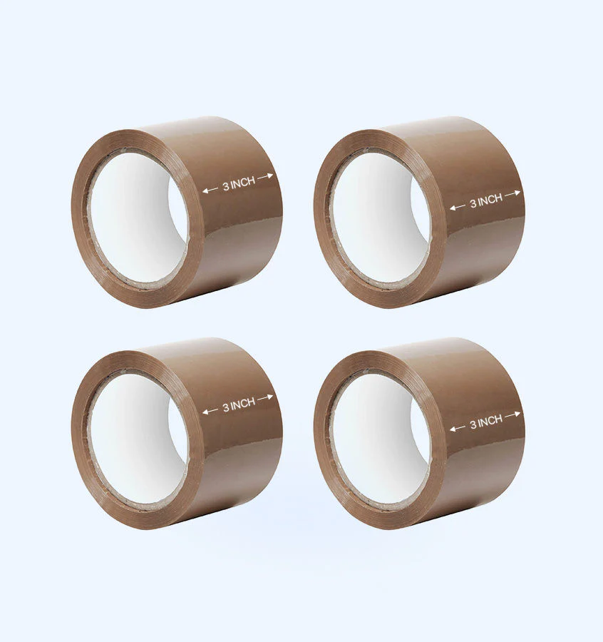 BROWN TAPE 3 INCH (PACK OF 4)